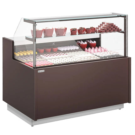 GGM Gastro Serve Over Counter RIGA - 1370mm - double glazing - with 2 shelves - with 2 doors - capacity 138 litres