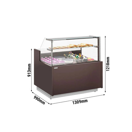 GGM Gastro Serve Over Counter RIGA - 1370mm - with 2 doors - 2 shelves - capacity 138 litres - LED lighting