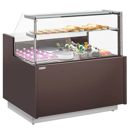 GGM Gastro Serve Over Counter RIGA - 1370mm - with 2 doors - 2 shelves - capacity 138 litres - LED lighting