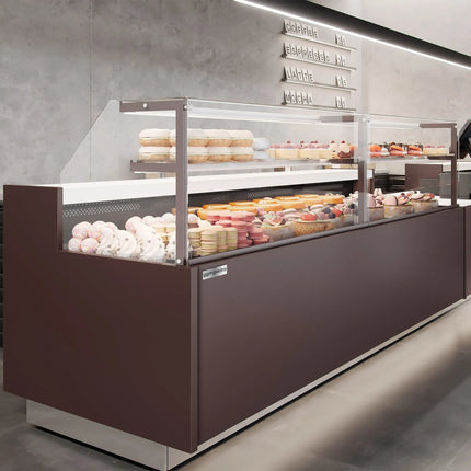 GGM Gastro Serve Over Counter RIGA - 1370mm - with 2 doors - 2 shelves - capacity 138 litres - LED lighting