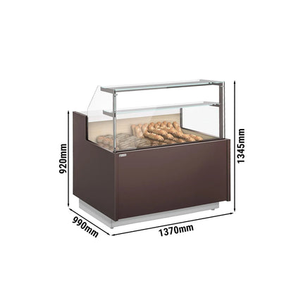 GGM Gastro Serve Over Counter RIGA - 1370x990mm - double glazing - LED lighting