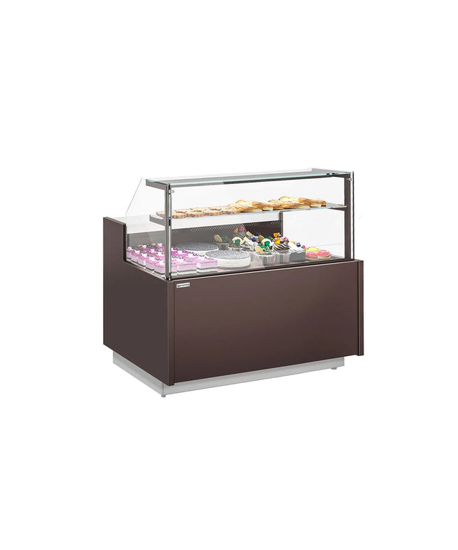 GGM Gastro Serve Over Counter RIGA - 1682mm - with 2 doors - capacity 138 litres - LED lighting - safety glass