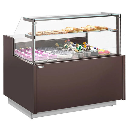 GGM Gastro Serve Over Counter RIGA - 1682mm - with 2 doors - capacity 138 litres - LED lighting - safety glass