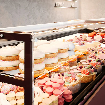 GGM Gastro Serve Over Counter RIGA - 2620x990mm - with 4 doors - 2 shelves - capacity 275 litres