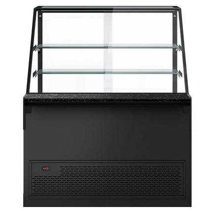 GGM Gastro Serve Over Counter TORONTO - 1300mm - double glazing - wood front - granite worktop - with 2 shelves