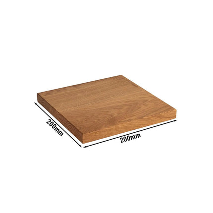 GGM Gastro Serving Board - PERFECTO SMALL - oiled oak wood - 200x200mm