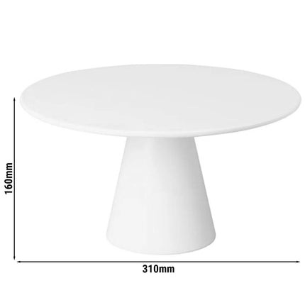 GGM Gastro Serving Platter CASUAL - Melamine - Ø310mm - White - round - Height: 160mm