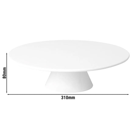 GGM Gastro Serving Platter CASUAL - Melamine - Ø310mm - White - round - Height: 80mm