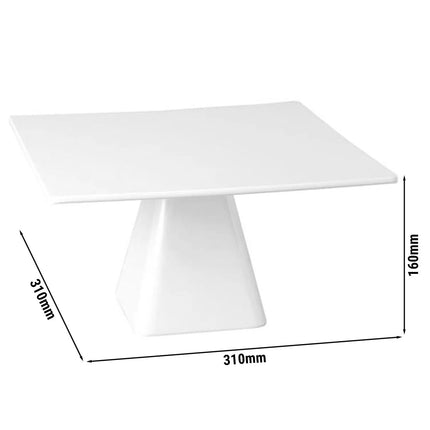 GGM Gastro Serving Platter CASUAL - Melamine - 310x310mm - White - square - Height: 160mm