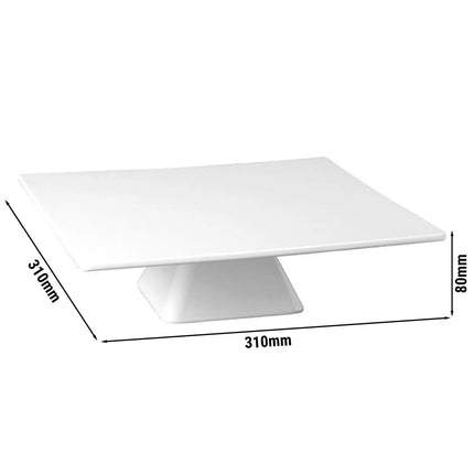 GGM Gastro Serving Platter - CASUAL - Melamine - 310x310x80mm - White - rectangular - Height: 80mm
