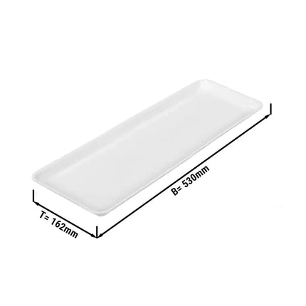 GGM Gastro Serving Platter - GN 2/4 - 530x162x20mm - White - Plastic