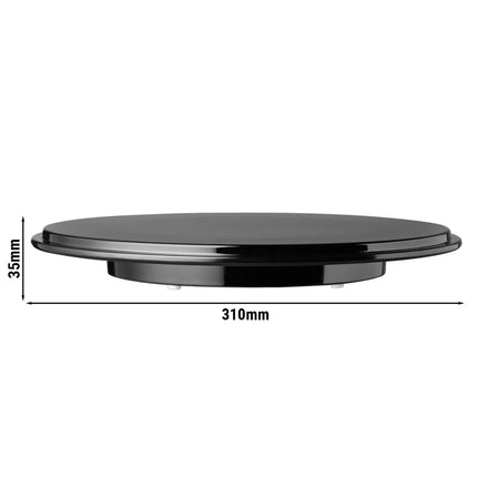 GGM Gastro Serving Platter - Melamine - Ø310mm - Black - round - Height: 35mm