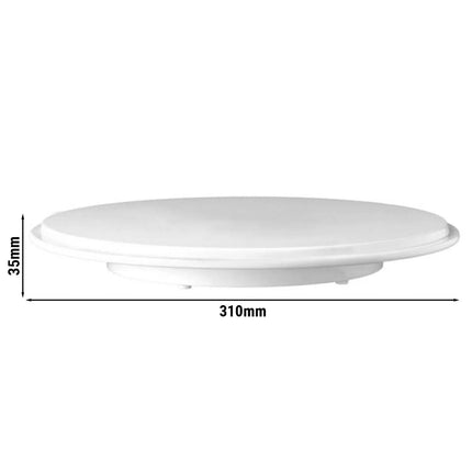GGM Gastro Serving Platter - Melamine - Ø310mm - White - round - Height: 35mm