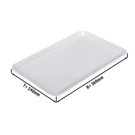 GGM Gastro Serving Platter - Plastic - 360x240x17mm - White - rectangular
