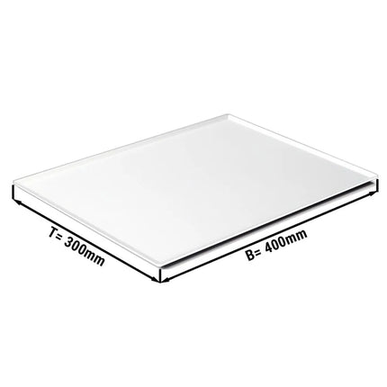 GGM Gastro Serving Platter - Plastic - 400x300x8mm - White