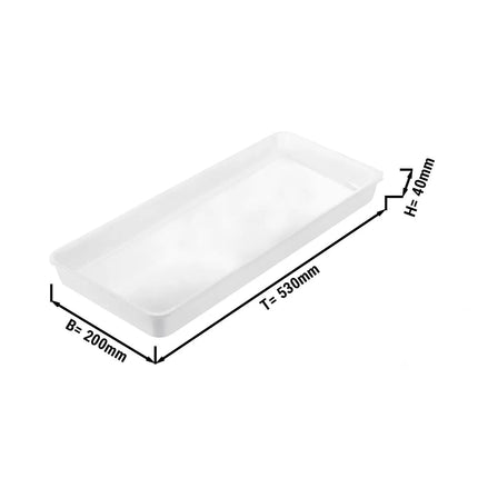 GGM Gastro Serving Platter - Plastic - 530x200x40mm - White - rectangular