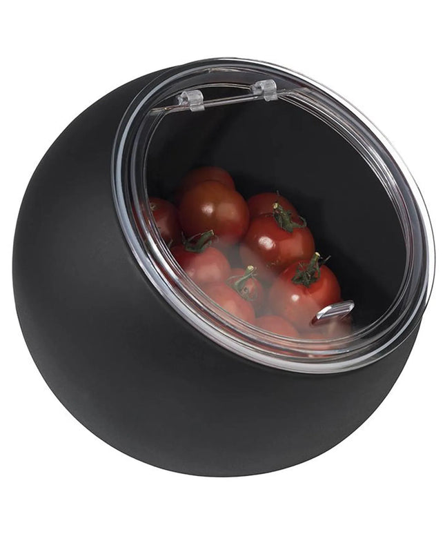 GGM Gastro Serving Set - MOON - Melamine & Silicone - 0.8L - square - 2-piece set - 190x190mm - Depth: 175mm - Black