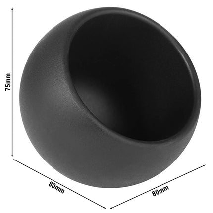GGM Gastro Serving set - MOON - Melamine & Wood - 50ml - 80x80mm - Depth: 75mm - Black