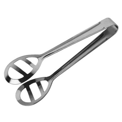 GGM Gastro Serving tongs - Semi-open & slotted - Length: 214mm - Stainless steel