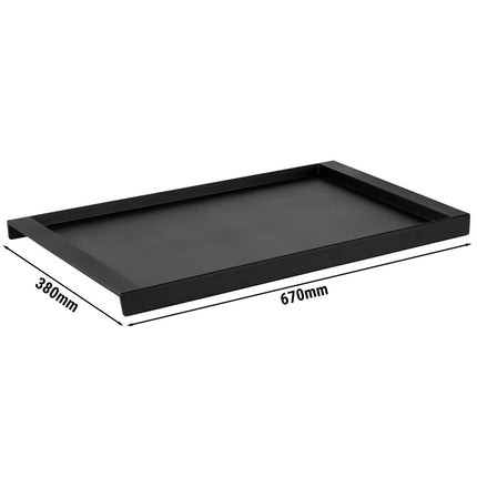 GGM Gastro Serving Tray - Melamine - 670x380mm - Height: 40mm - Black