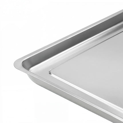 GGM Gastro Serving Tray - Stainless Steel - with Rim - 393x268x20mm