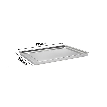 GGM Gastro Serving Tray - Stainless Steel - with Rim - 393x268x40mm