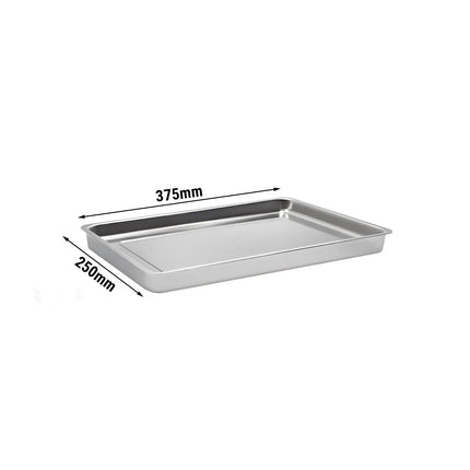 GGM Gastro Serving Tray - Stainless Steel - with Rim - 393x268x70mm