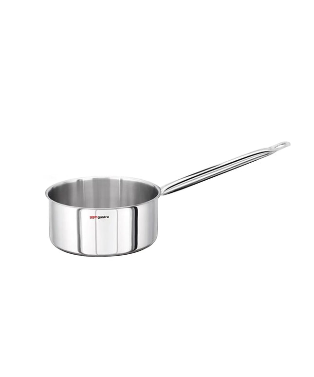 GGM Gastro Shallow Saucepan - Stainless Steel - 1.1 L - Ø 140 mm - Induction Compatible