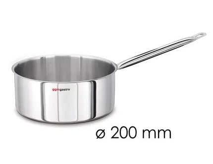 GGM Gastro Shallow Saucepan - Stainless Steel - 3 L - Ø 200 mm - Induction Compatible
