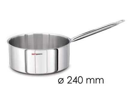 GGM Gastro Shallow Saucepan - Stainless Steel - 5 L - Ø 240 mm - Induction Compatible