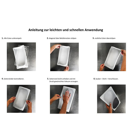 GGM Gastro Silicone Lid for Gastronorm Container (GN 1/9) - Silicone - 176x108mm