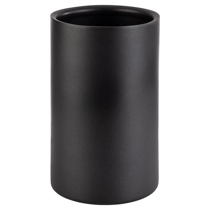 GGM Gastro Single‑Bottle Wine & Champagne Cooler - LEVANTE - Stainless Steel - Ø120mm - Height:200mm - Black