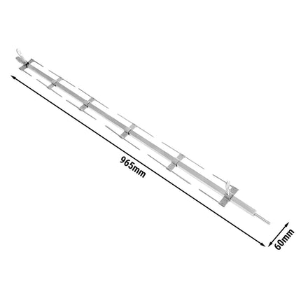 GGM Gastro Skewers for Chicken Grills - 965x60x70mm - Stainless Steel - for GHKM424-B - Skewer spit