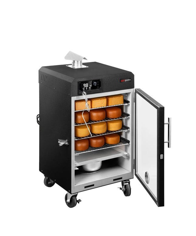 GGM Gastro Smoker Oven - Digital - with 4 Racks - 509x581mm - on Wheels - Black