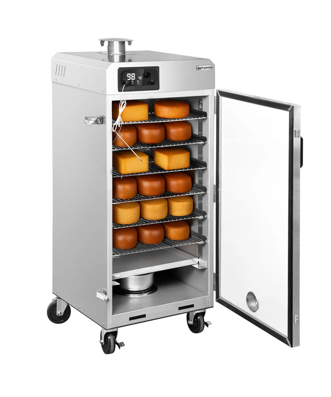 GGM Gastro Smoker Oven - Digital - with 6 Racks - 509x556mm - on Wheels - Black