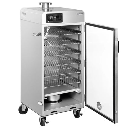 GGM Gastro Smoker Oven - Digital - with 6 Racks - 509x556mm - on Wheels - Black