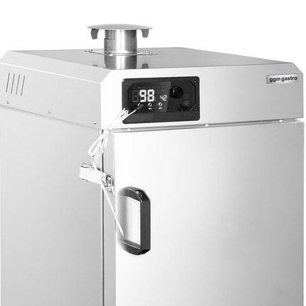 GGM Gastro Smoker Oven - Digital - with 6 Racks - 509x556mm - on Wheels - Black