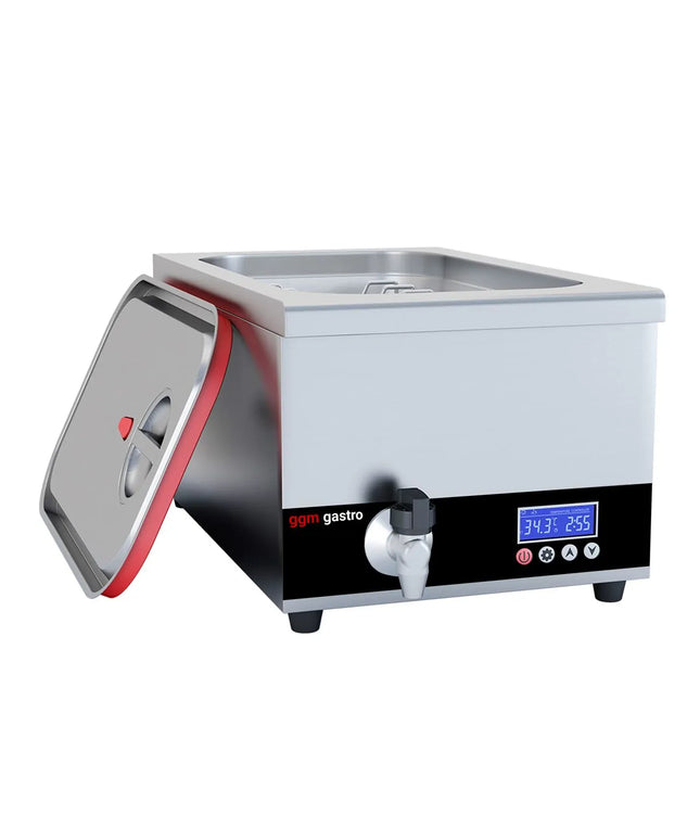GGM Gastro Sous Vide Water Bath - 24L - GN 1/1 - 700W - with drain tap & lid