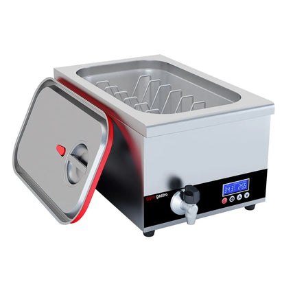 GGM Gastro Sous Vide Water Bath - 24L - GN 1/1 - 700W - with drain tap & lid