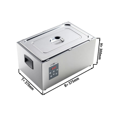GGM Gastro Sous Vide Water Bath - 29L - GN 1/1 - 1.7kW - with drain tap & lid