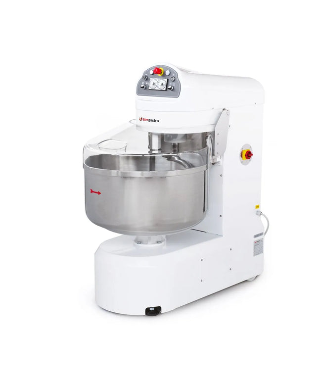 GGM Gastro Spiral Dough Mixer - 188L / 120kg - Twin Speed - Fixed Head & Bowl - with Timer - 400V 3‑Phase - For Pizza & Bread Dough
