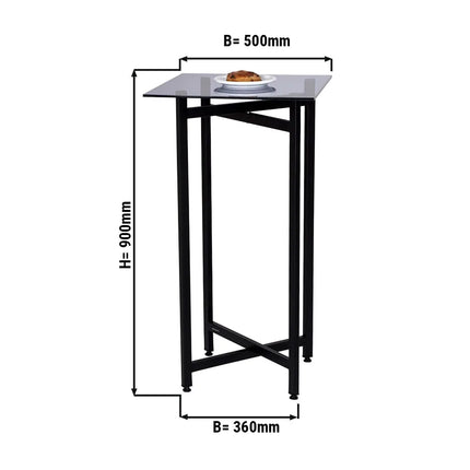 GGM Gastro Square Folding Side Table - 50x50cm