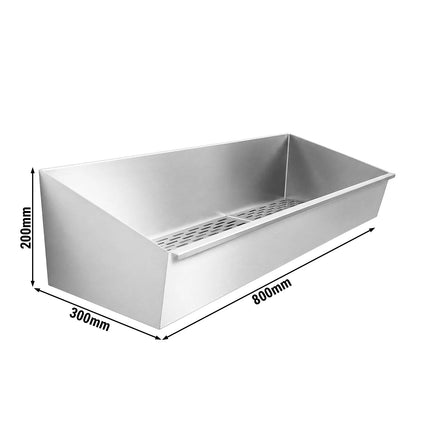 GGM Gastro Stainless Steel Chip Tray - 800x300mm