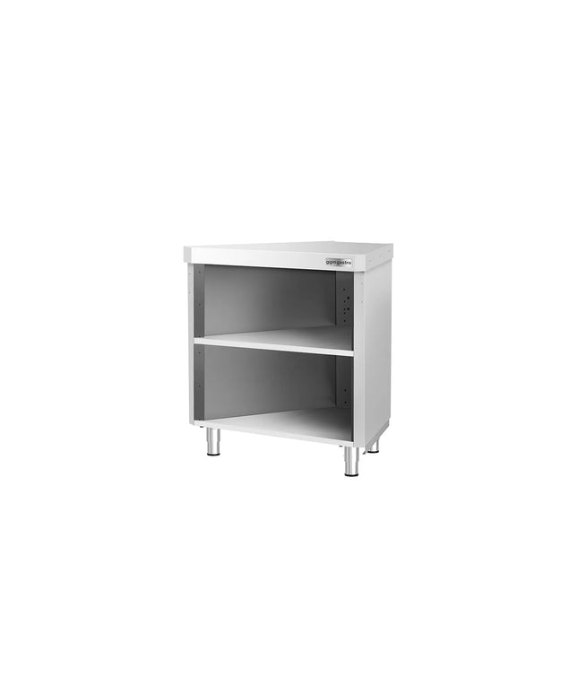GGM Gastro Stainless Steel Corner Table KOPENHAGEN - 984x663mm