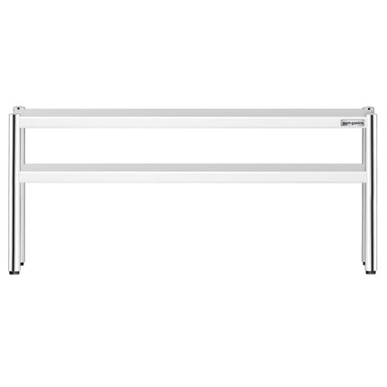GGM Gastro Stainless Steel double Overshelf  - 1600x370mm - height-adjustable
