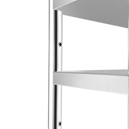 GGM Gastro Stainless Steel double Overshelf  - 2000x370mm - height-adjustable