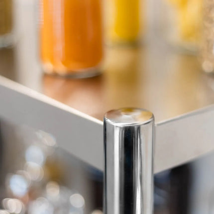 GGM Gastro Stainless Steel double Overshelf  - 2000x370mm - height-adjustable