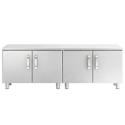 GGM Gastro Stainless Steel Floor Cupboard 1600mm - 4 Doors