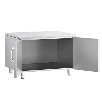 GGM Gastro Stainless Steel Floor Cupboard 800mm - 2 Doors