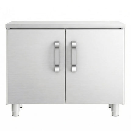 GGM Gastro Stainless Steel Floor Cupboard 800mm - 2 Doors